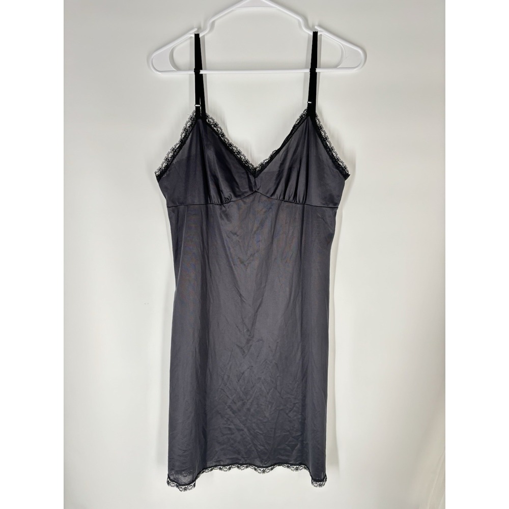 Vintage Lace Babydoll Slip Dress Sz 38 Lace Satin Fairy Whimsigoth Romantic